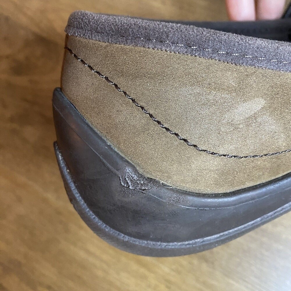 Crocs Womens Size 11 Suede Nubuck Wrapped Loafer Bow Croslite Lightweight - Picture 14 of 15